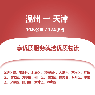 溫州到天津大港區(qū)物流專線
