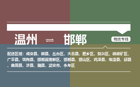 溫州到邯鄲肥鄉區物流專線