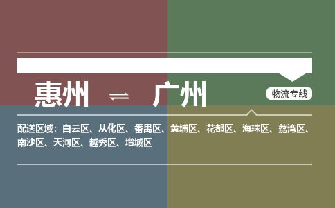惠州到廣州黃埔區物流公司